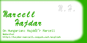 marcell hajdar business card